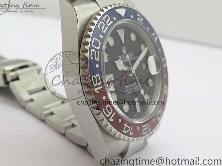 0407 Stylish GMT-Master II 126710 BLRO 904L BP Maker 1:1 Best Edition Black Dial On 904L Oyster Bracelet A3285 (Correct Hand Stack) 2521